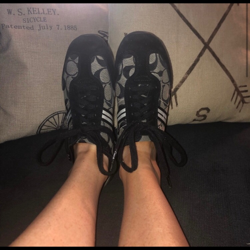 Coach tennis shoes black/grey